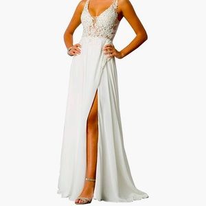 White Illusion Dress